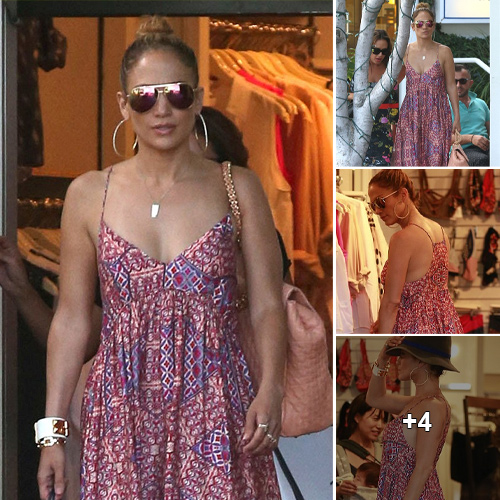 Exploring LA in Style: Jennifer Lopez and BFF Leah Remini Rock Comfy Maxi-Dresses at Fred Segal